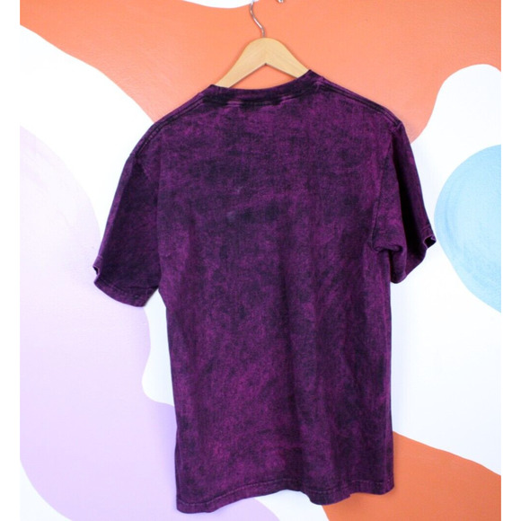 Keehn Scenes Shirt Wine Adult Medium or Large Acid Wash Cotton Purple - Picture 4 of 6